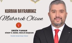 SİNOP İL GENEL MECLİS BAŞKANI YAMAN'DAN BAYRAM MESAJI