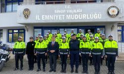 SİNOP’TA TRAFİK POLİSLERİNE YAKA KAMERASI DAĞITILDI