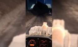 KEKLİK YAVRULARINI FARK EDİNCE ÇALIŞMASINI DURDURDU