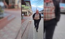 SAHİBİYLE BİRLİKTE DOLAŞAN PAMUK MASKOT OLDU