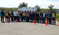 SİNOP'TA AMBULANS SÜRÜCÜLERİ ZORLU PARKURLARDA YETENEKLERİNİ SERGİLEDİ