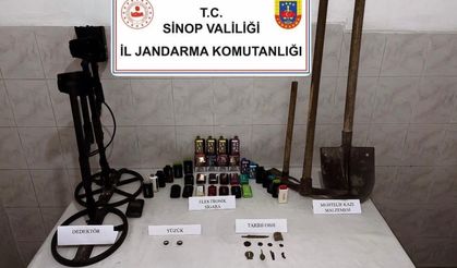 SİNOP’TA JANDARMADAN TARİHİ ESER BASKINI