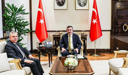 AK PARTİ SİNOP MİLLETVEKİLİ MAVİŞ’TEN CUMHURBAŞKANI YARDIMCISI YILMAZ’A ZİYARET