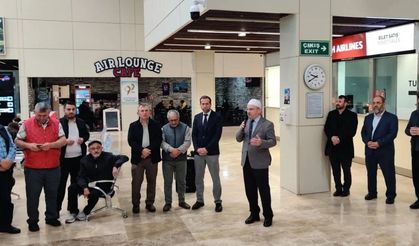 SİNOPLU HACI ADAYLARI DUALARLA KUTSAL TOPRAKLARA UĞURLANDI
