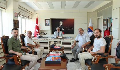 SİNOP BASININDAN REKTÖR TAŞDEMİR'E TAZİYE ZİYARETİ