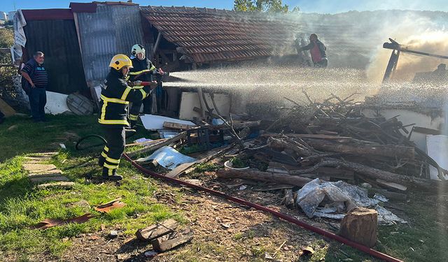 ÇAKMAKLA OYNAYAN ÇOCUKLAR SAMANLIKTA YANGIN ÇIKARDI