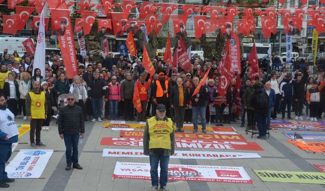 SİNOP’TA 1 MAYIS COŞKUYLA KUTLANDI