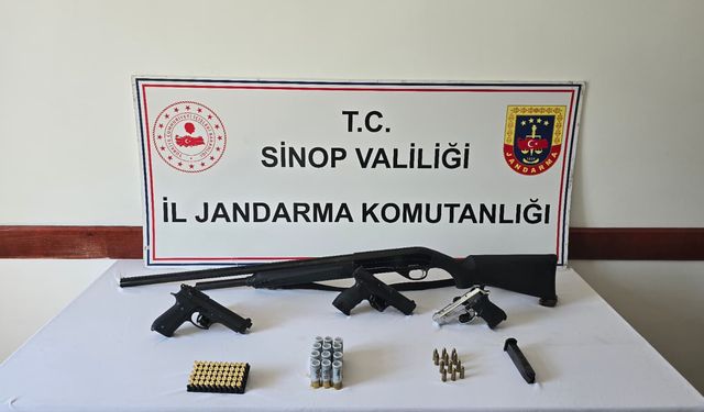SİNOP’TA DÜĞÜNDE HAVAYA ATEŞ EDEN 2 KİŞİ YAKALANDI