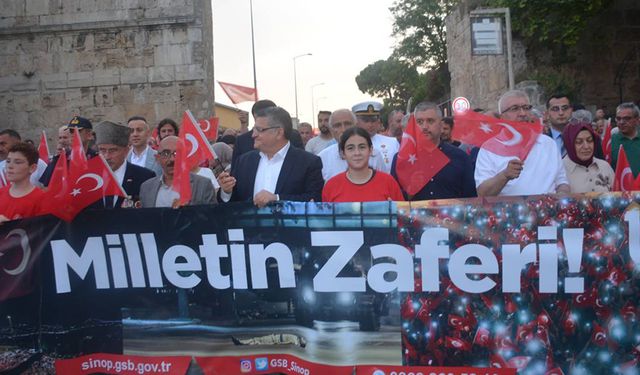 SİNOP’TA 15 TEMMUZ COŞKUSU