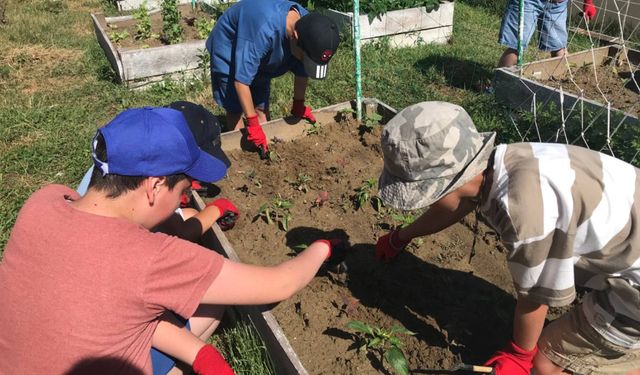 SİNOP’TA ÜRETEN ÇOCUKLAR KÖYÜNDE YAZ KAMPI BAŞLADI