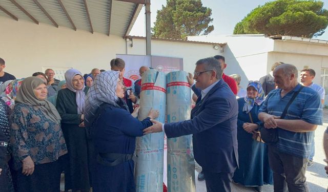 SİNOP’TA ÇİFTÇİLERE 16 TON SERA NAYLONU