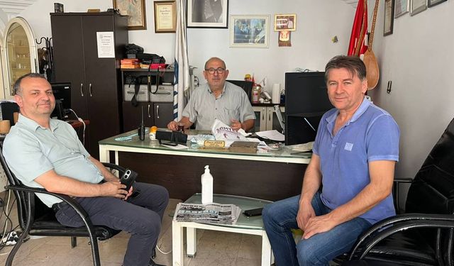 GAZETECİ AKSU’YA ZİYARET
