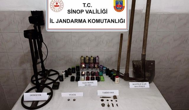 SİNOP’TA JANDARMADAN TARİHİ ESER BASKINI