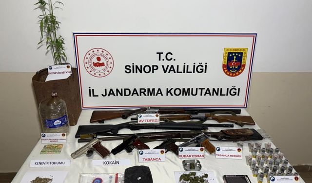SİNOP'TA JANDARMADAN UYUŞTURUCU OPERASYONU: 2 GÖZALTI