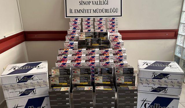 SİNOP EMNİYETİNDEN KAÇAKÇILIK VE UYUŞTURUCUYA EŞ ZAMANLI DARBE