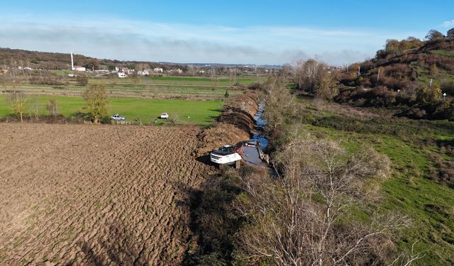 SİNOP'TA DERE TAŞKINLARINA MÜDAHALE