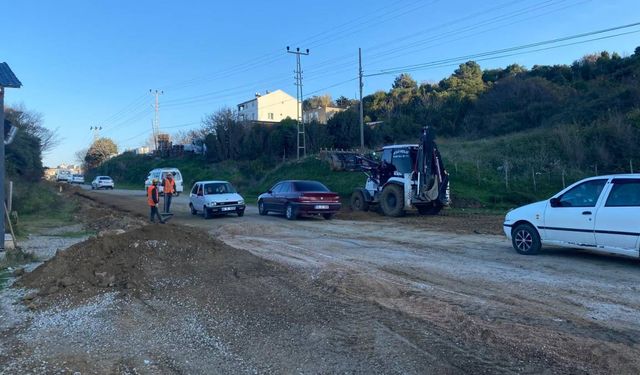 SİNOP’TA DOĞAL GAZ VE YOL ÇALIŞMALARI HIZ KAZANDI