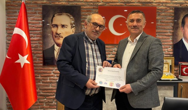 AK PARTİ SİNOP İL BAŞKANLIĞI’NA "TEŞEKKÜR" BELGESİ