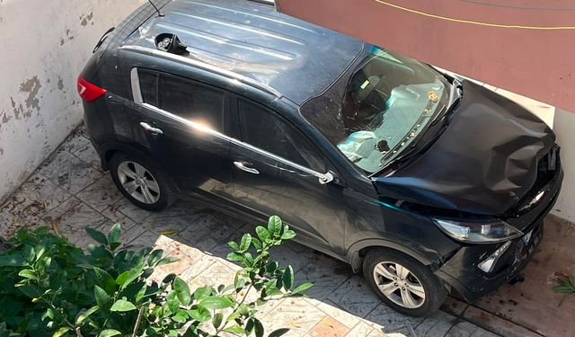 SİNOP'TA OTOMOBİL APARTMAN BOŞLUĞUNA DÜŞTÜ