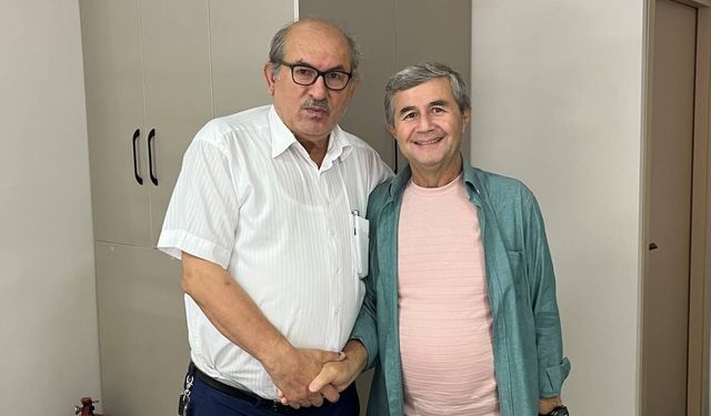 KIZILAY SİNOP ŞUBE BAŞKANI ALBAYRAK’TAN GAZETECİ AKSU’YA ZİYARET