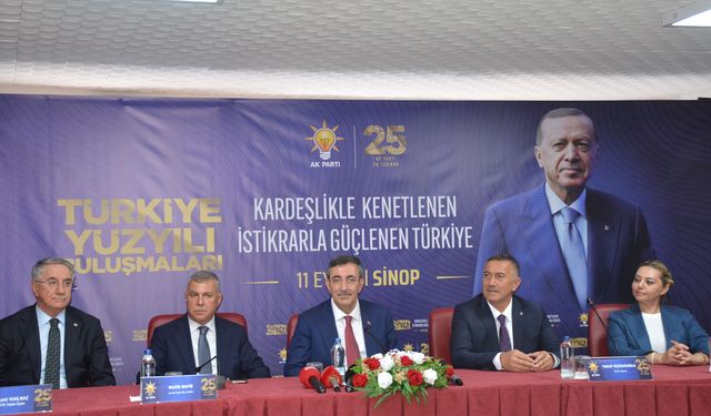 CEVDET YILMAZ SİNOP’TA KONUŞTU: “TERÖRÜN TÜRKİYE’YE MALİYETİ EN AZ 2,3 TRİLYON DOLAR”