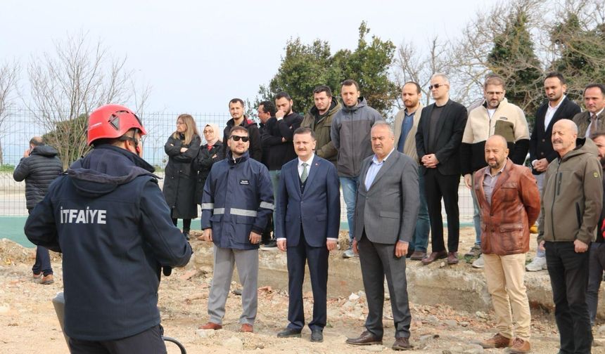 SİNOP ÖZEL İDARESİ PERSONELLERİNE YÖNELİK YANGIN TATBİKATI