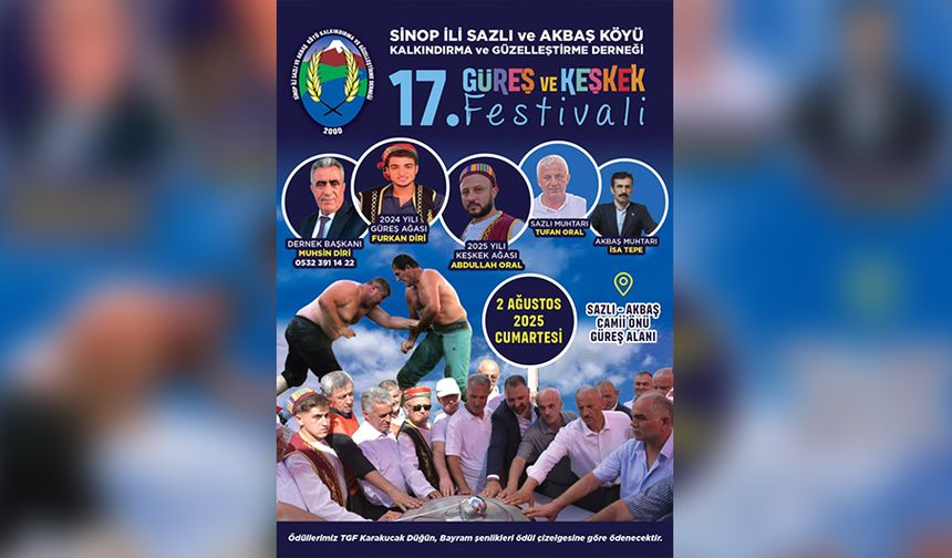 17. GÜREŞ VE KEŞKEK FESTİVALİ DÜZENLENECEK