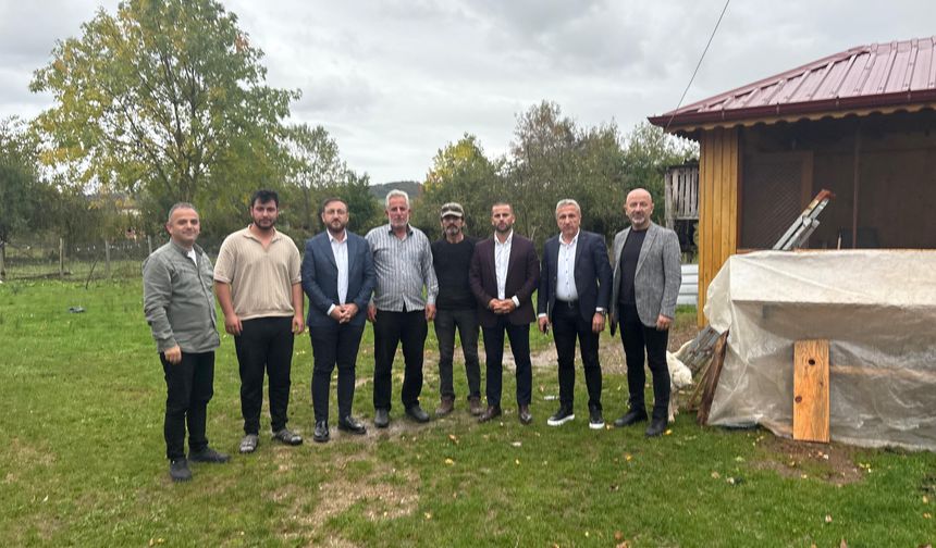 AK PARTİ HEYETİ KÖY ZİYARETLERİNE DEVAM EDİYOR