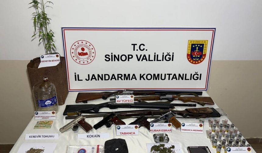 SİNOP'TA JANDARMADAN UYUŞTURUCU OPERASYONU: 2 GÖZALTI