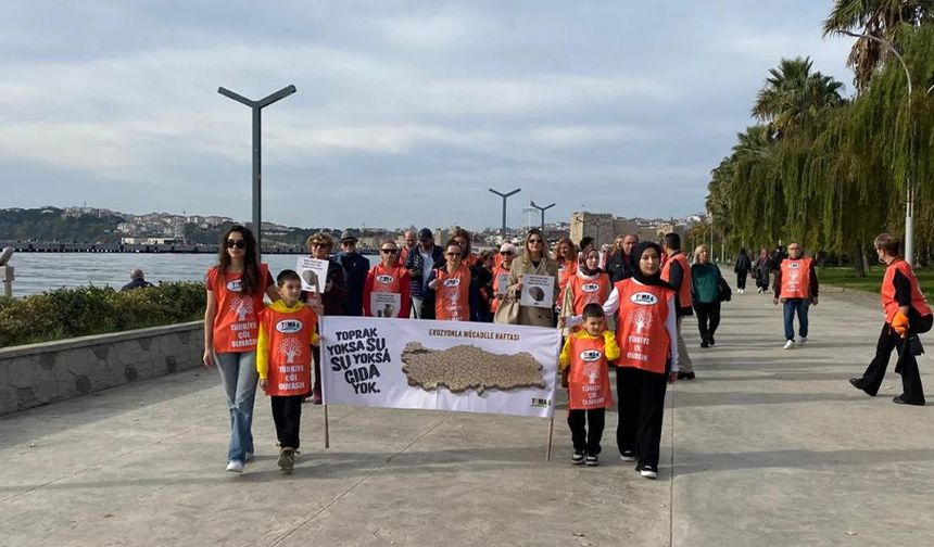 SİNOP’TA TOPRAĞA SAYGI YÜRÜYÜŞÜ