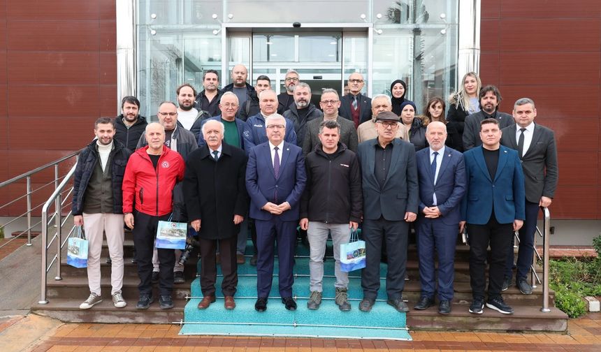 REKTÖR TAŞDEMİR, SİNOP BASINI İLE BİR ARAYA GELDİ