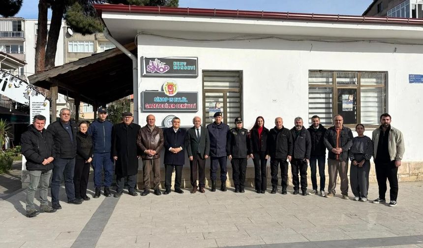 SİNOP PROTOKOLÜNDEN GAZETECİLER CEMİYETİ’NE 10 OCAK ZİYARETİ