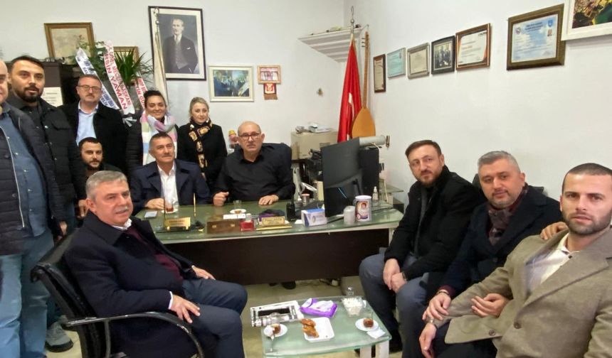 AK PARTİ SİNOP TEŞKİLATINDAN GAZETEMİZE 10 OCAK ZİYARETİ