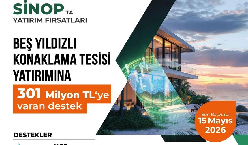 SİNOP’TA TURİZM YATIRIMLARINA DEV DESTEK