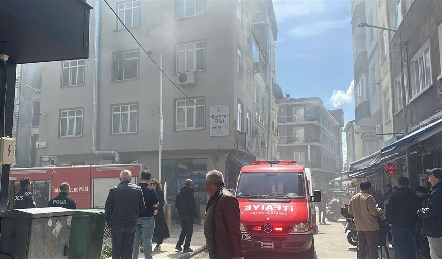 SİNOP’TA YANGIN PANİĞİ