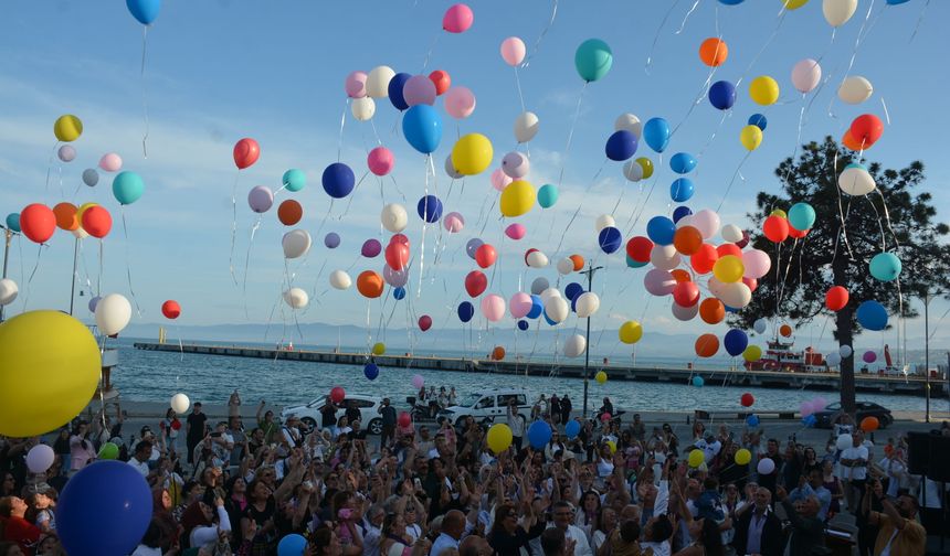 SİNOPLU DMD HASTASI BEBEK METEHAN GÖLGECİ İÇİN BALONLAR GÖKYÜZÜNE BIRAKILDI