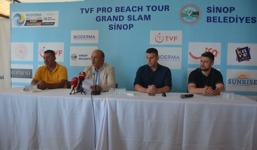SİNOP’TA, TVF PLAJ VOLEYBOLU BİODERMA PRO BEACH TOUR GRAND SLAM SİNOP BELEDİYESİ ETABI
