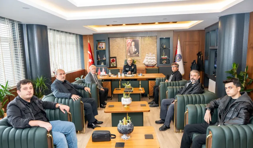SİNOP BASININDAN EMNİYET MÜDÜRÜ TECİMER’E ZİYARET