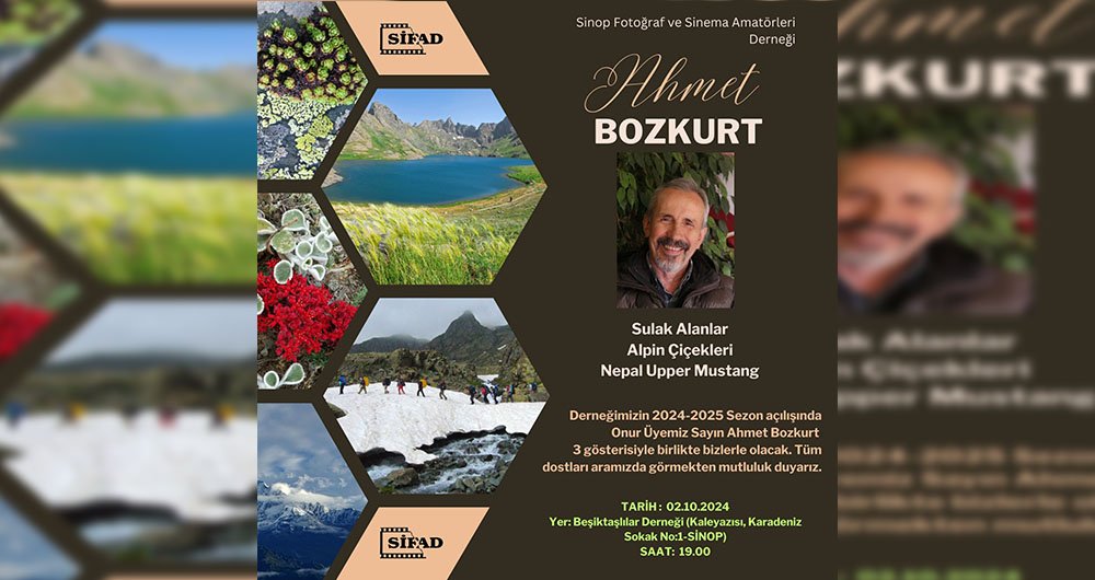 SİNOP FOTOĞRAF VE SİNEMA AMATÖRLERİ DERNEĞİ YENİ SEZON AÇILIŞINI YAPACAK